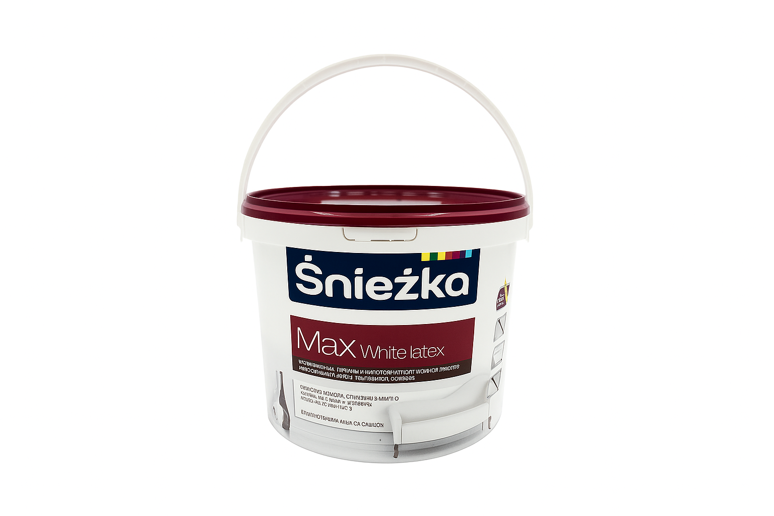 Ներկ ջրային հիմքով Max White 15լ Sniezka