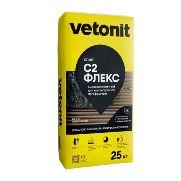 Клей для плитки 25кг Comfort s2 flex 03266 Vetonit