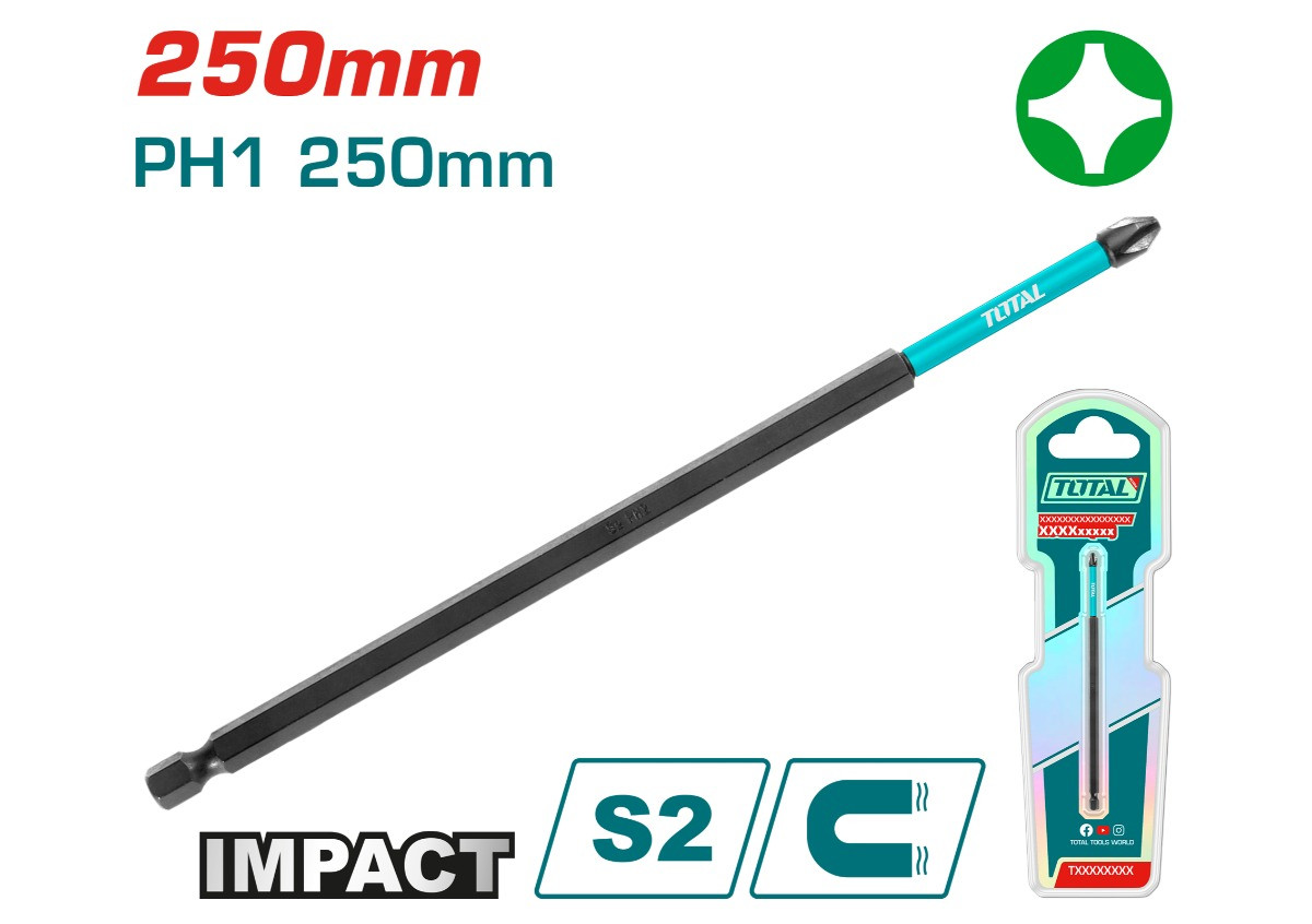Бита для ударной отвертки TOTAL TACIM71PH1250
