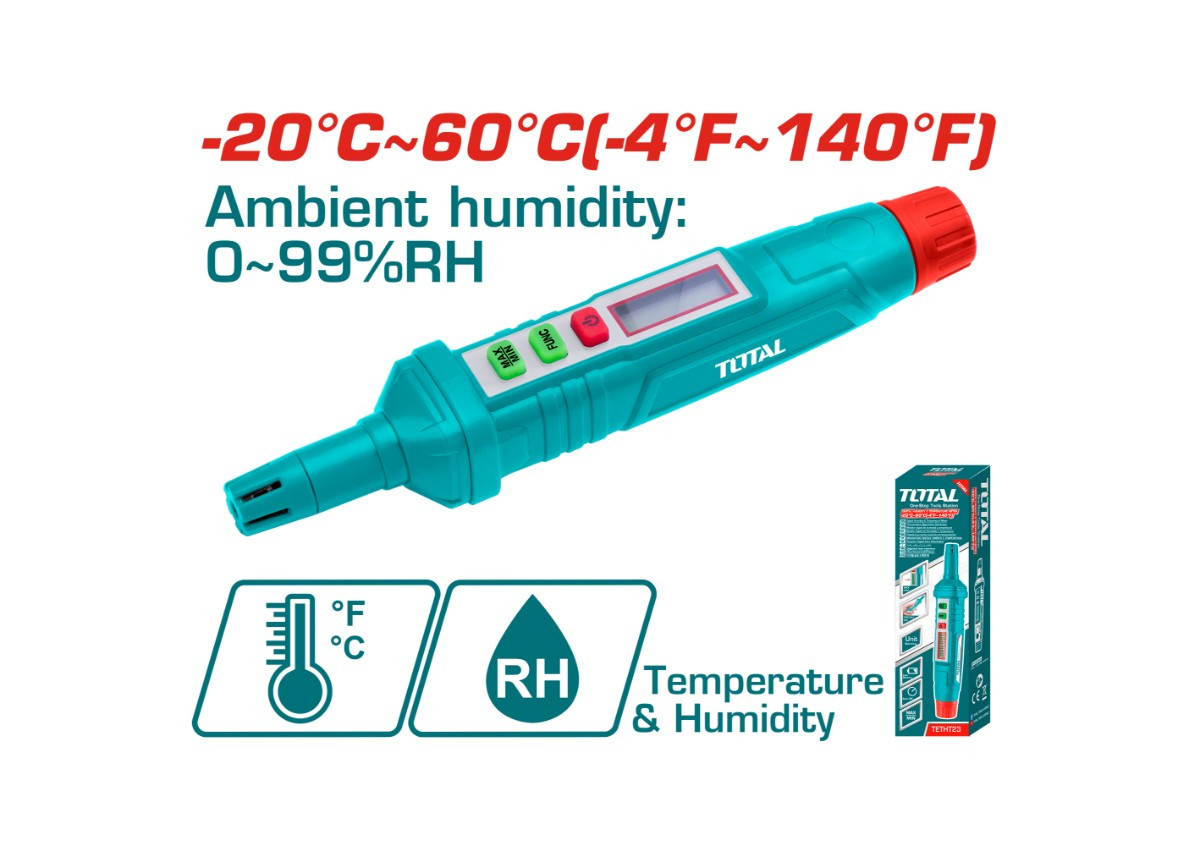 Չափիչ օդի ջերմաստիճանի և խոնավության TOTAL TETHT23