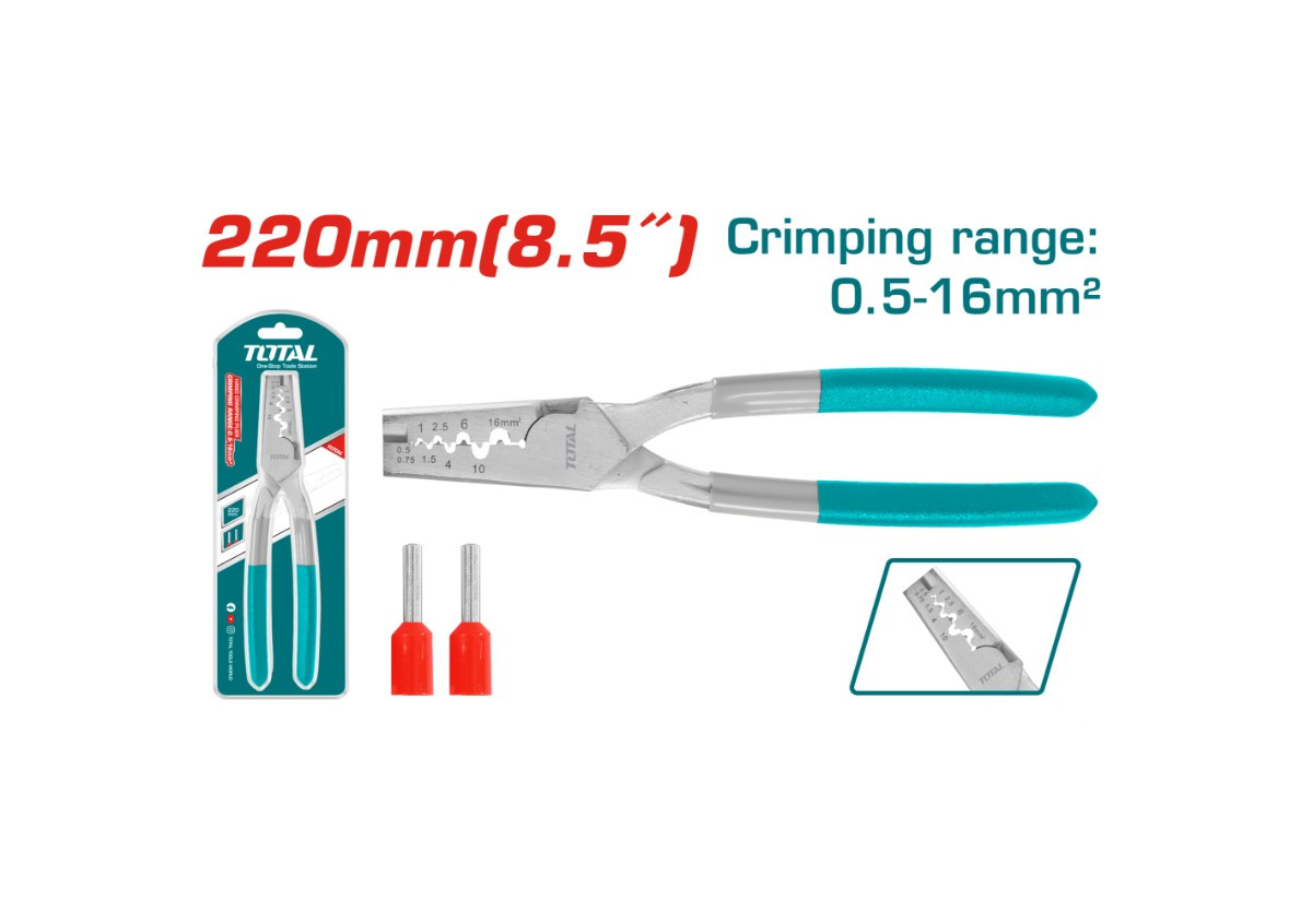 Клещи для опрессовки 220мм TOTAL THCPG0516