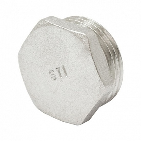 Заглушка латунная  НР  DN-15  STI