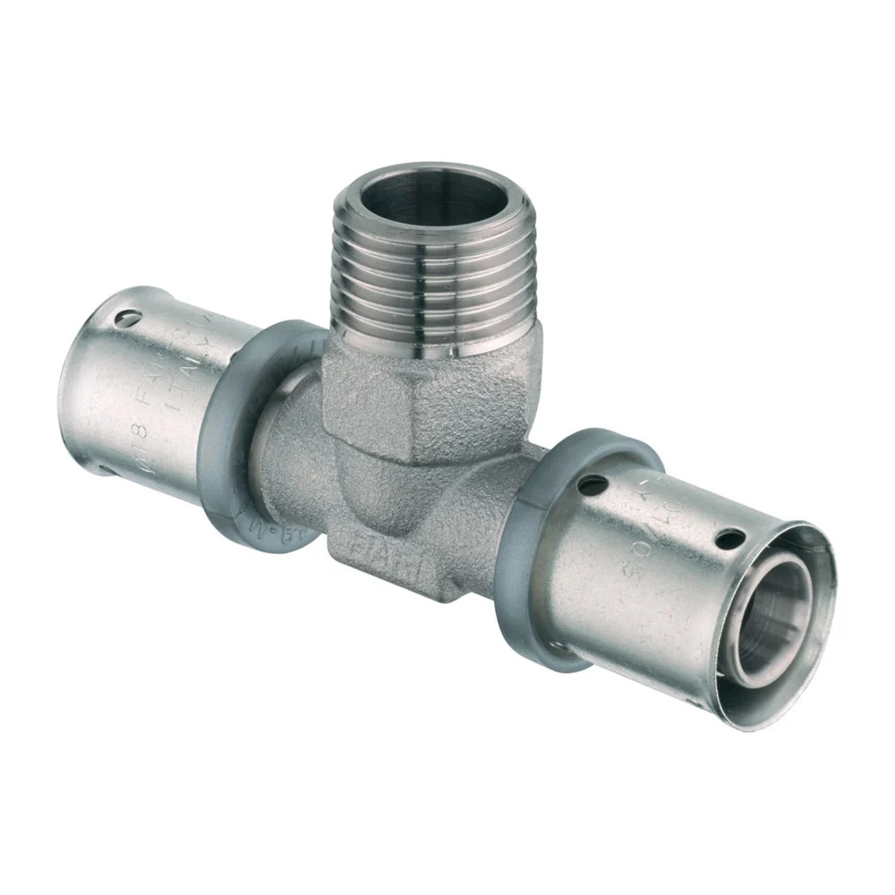 Պրես – եռաբաշխիչ 16*2-1/2"(ԱՊ)-16*2, պղնձե FAR