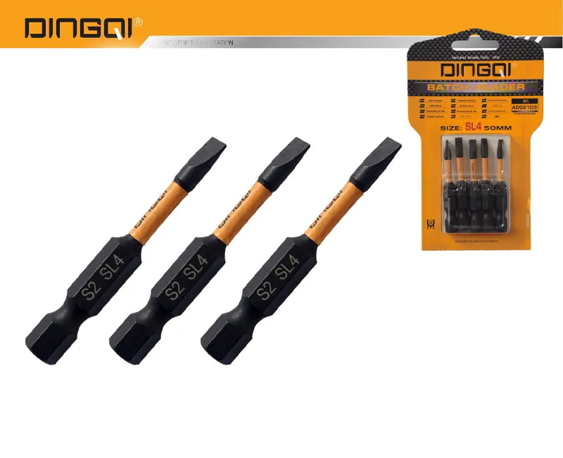Насадка для отвертки  50mm SL4 DINGQI Упак.(5шт)