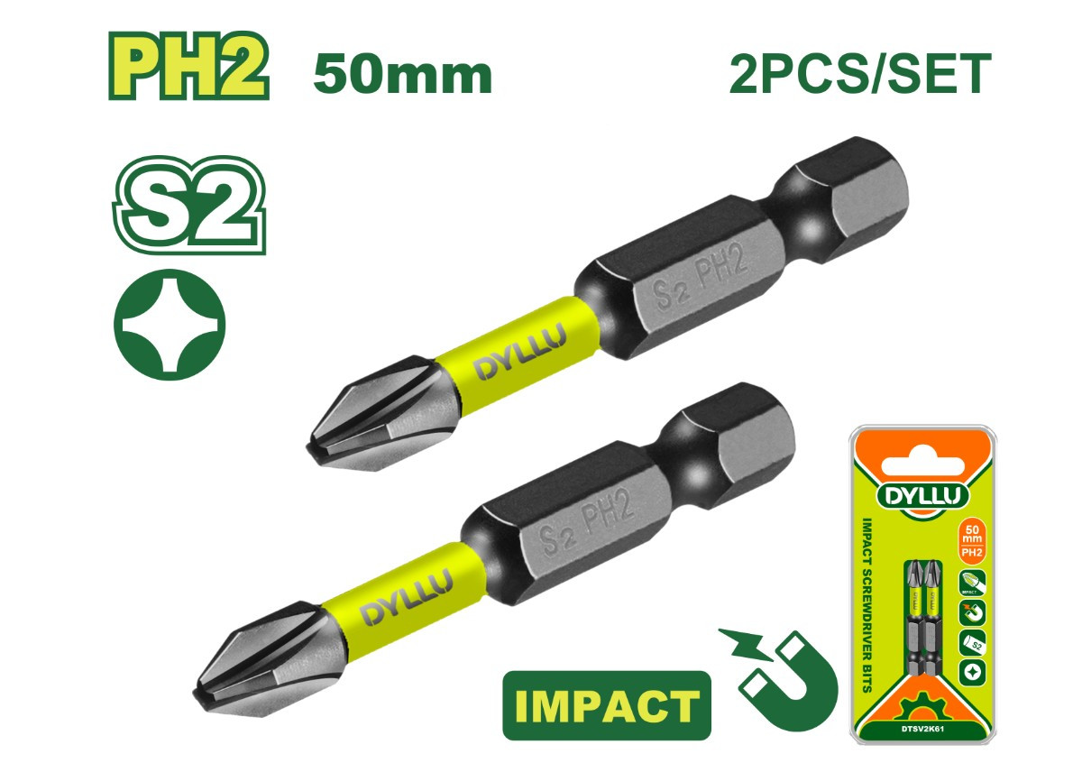 Հարվածային պտուտակադարձիչի բիթեր DYLLU DYLLU DTSV2K61 50մմ