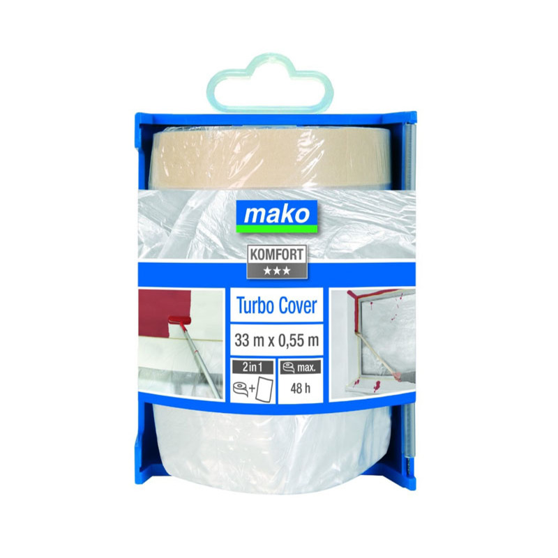 Пленка защитная Turbo Cover в диспенсере, 550мм*33м*10мкм Mako