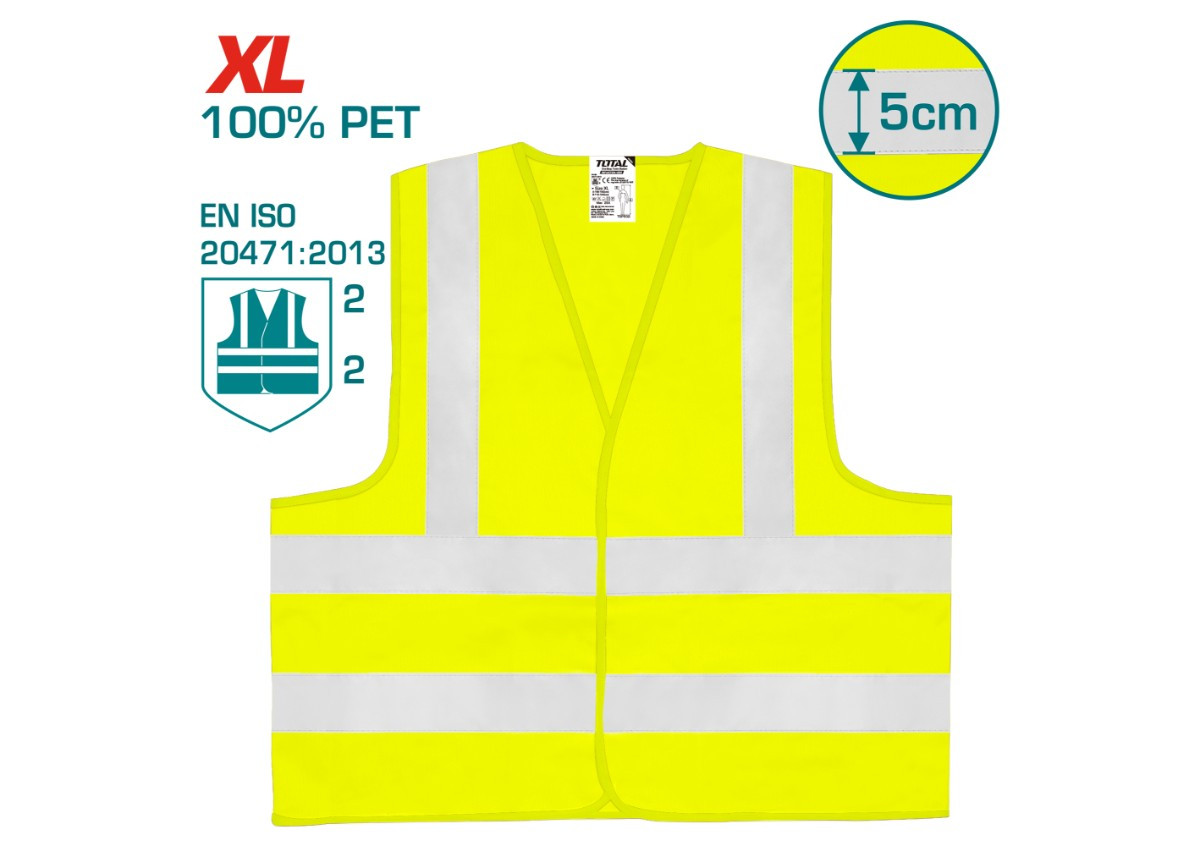 Արտացոլող բաճկոն դեղին TOTAL TSP502 XL