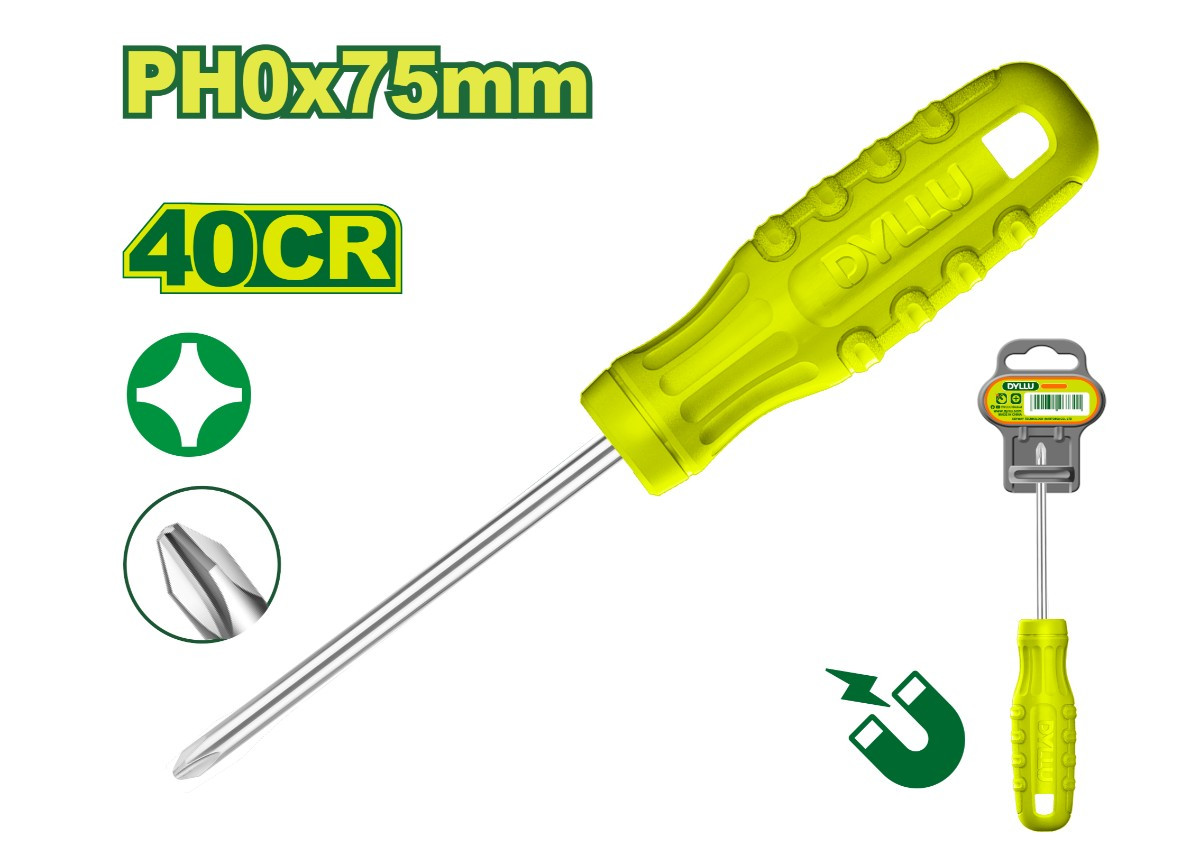 Крестовая отвертка  PH0x75мм DTSD4903 DYLLU