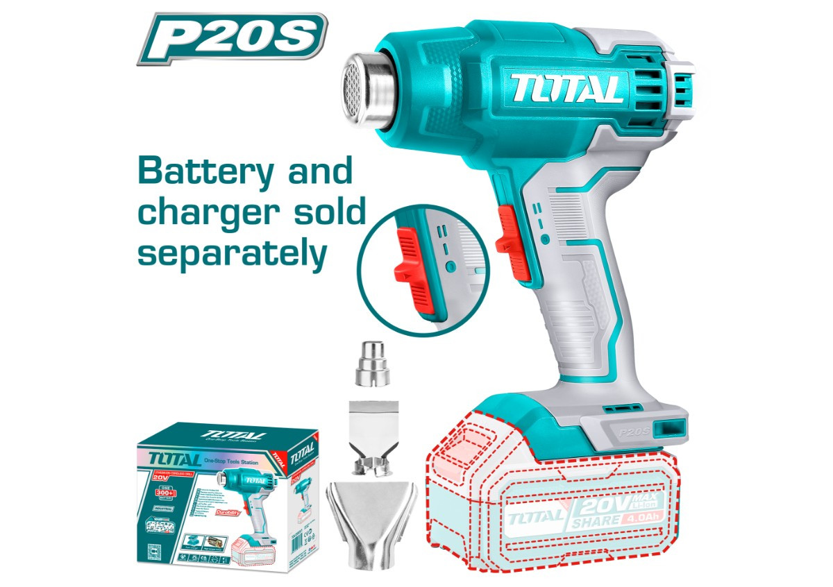 Литий-ионный строительный фен 20В TOTAL TBLI2002