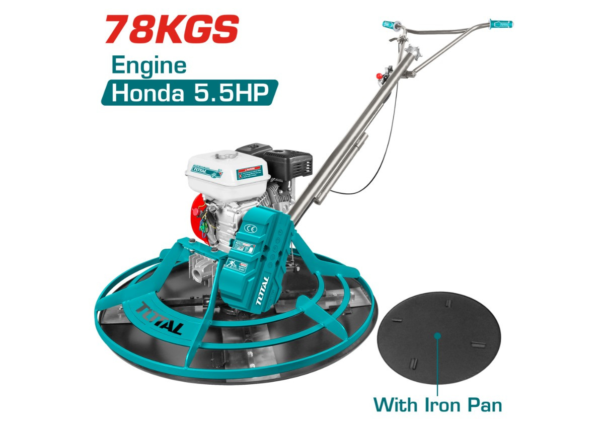 Бензиновый шлифовальный станок по бетону 4000 Вт - с двигателем Honda GX160 TOTAL