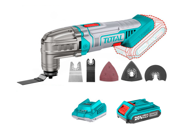 Ռենովատոր մարտկոցային 20Վ (մարտկոցով, լիցքավորիչով, 8 աքսեսուարով) TOTAL TMLI20221