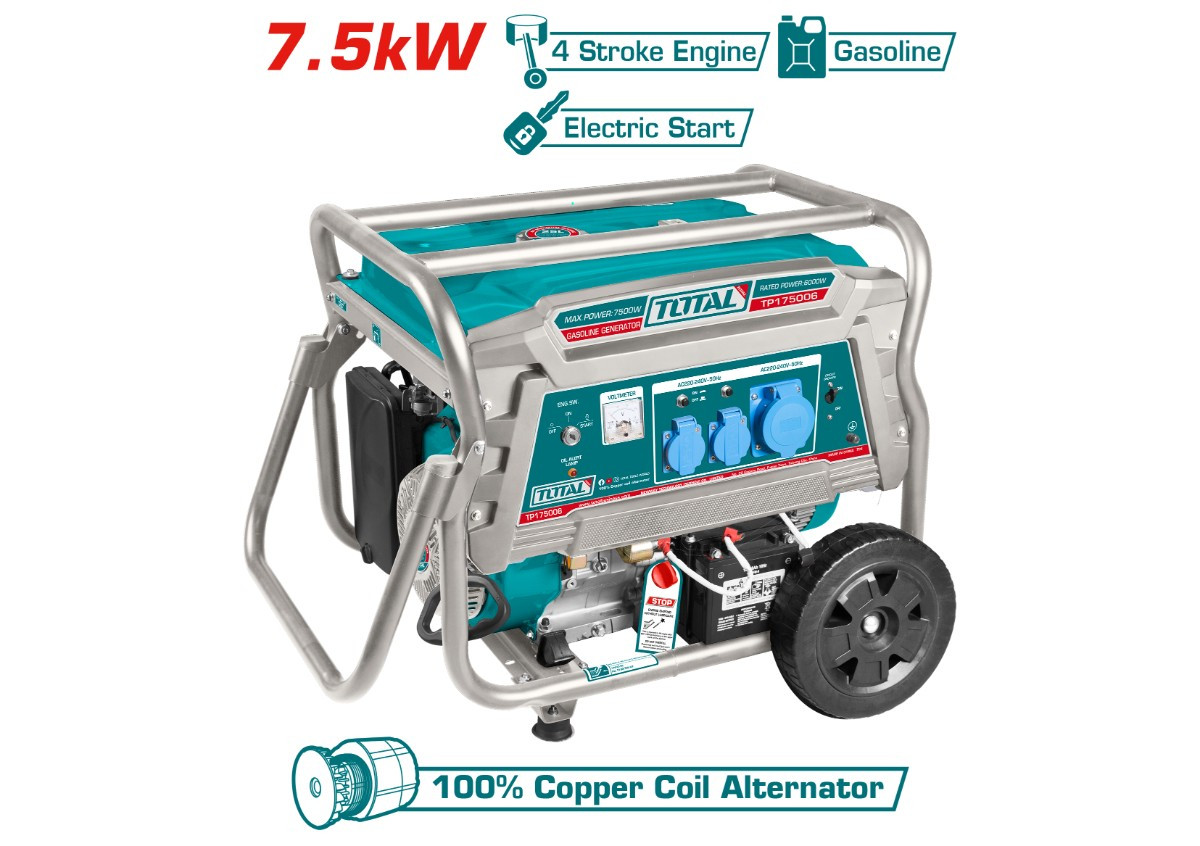 Բենզինային գեներատոր 7.5կվտ  TOTAL TP175006