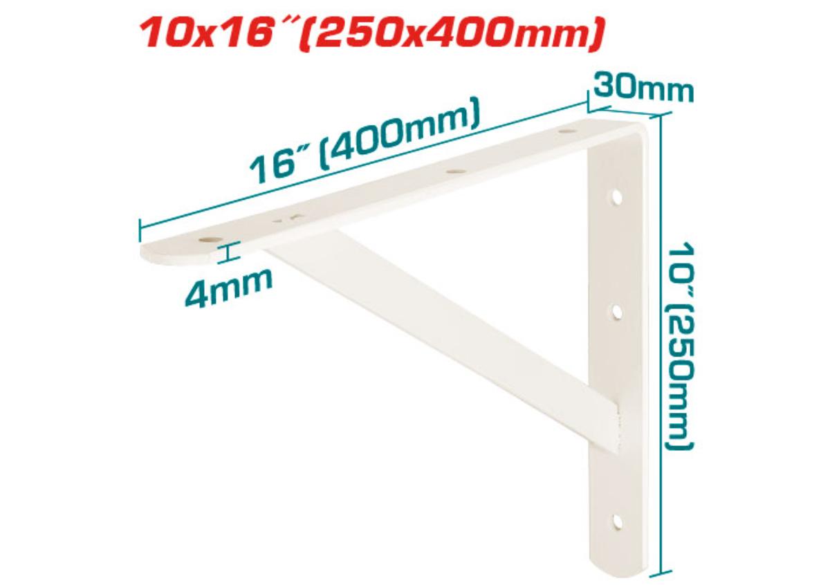 Кронштейн для полок 10x16” TOTAL THDSB1016
