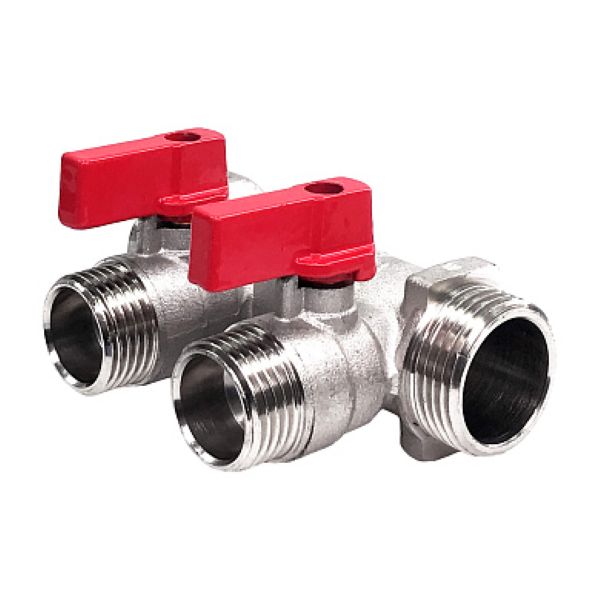 Коллектор распределительный  ГШ 3/4" (НР 1/2"х2 вых.) STI