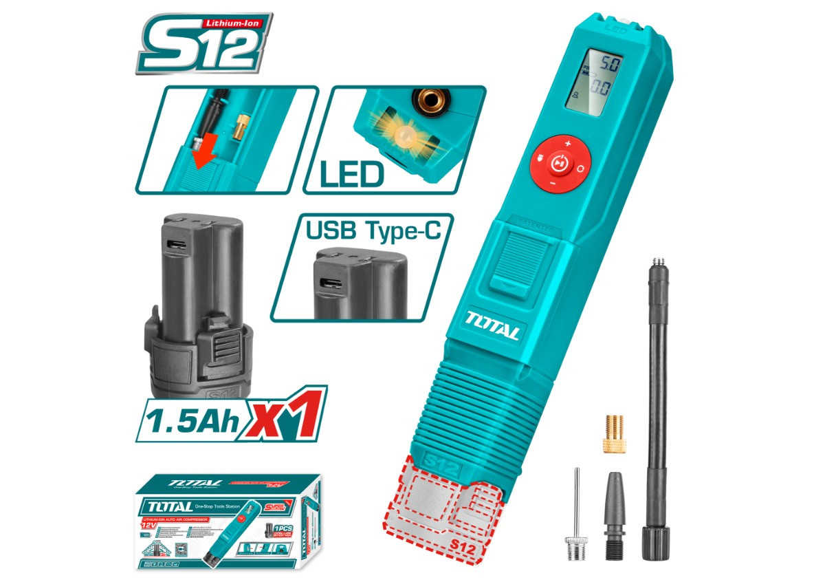 Մեքենայի կոմպրեսոր մարտկոցային 12Վ TACLI12012  TOTAL