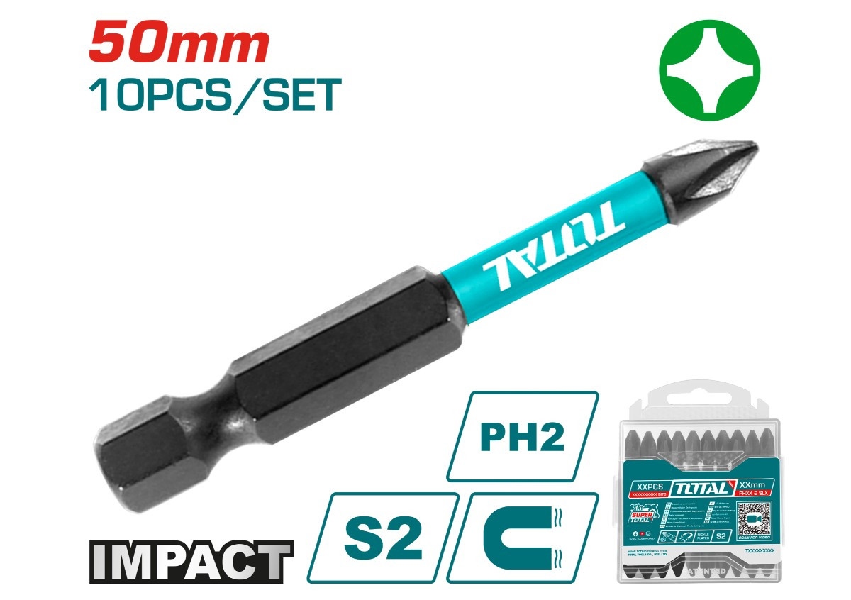 Բիտերի հավաքածու 50մմ TACIM16PH223 TOTAL
