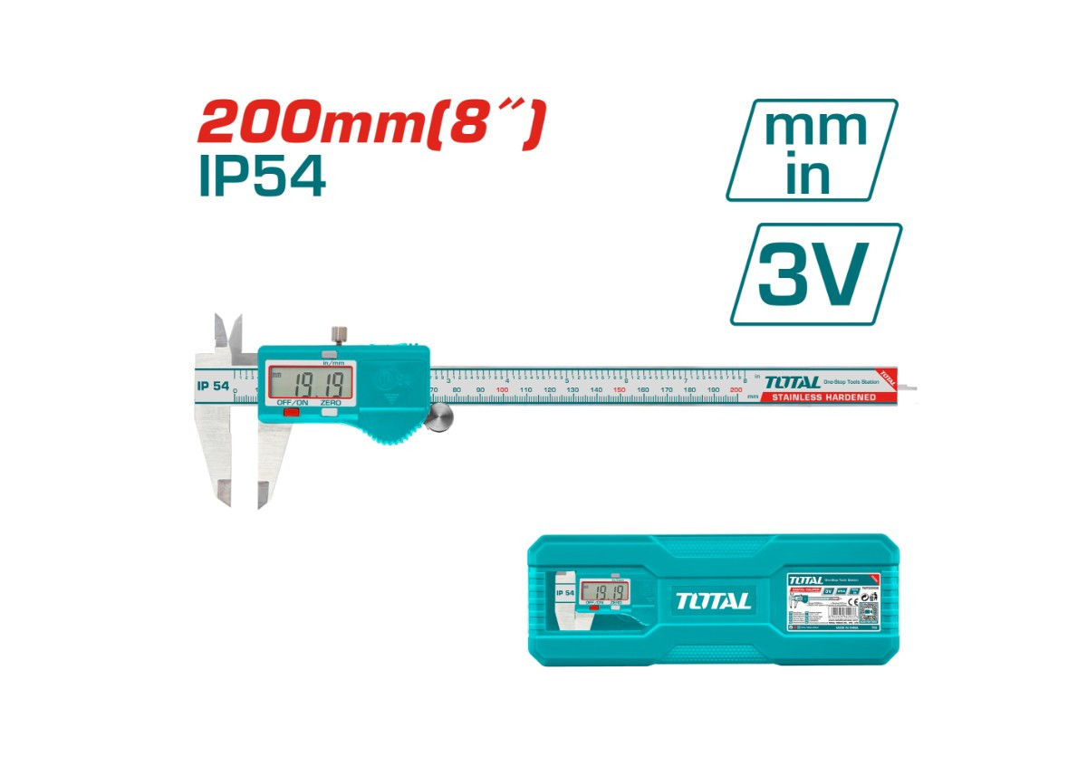 Թվային ձողակարկին 0-200մմ TOTAL TMT322006