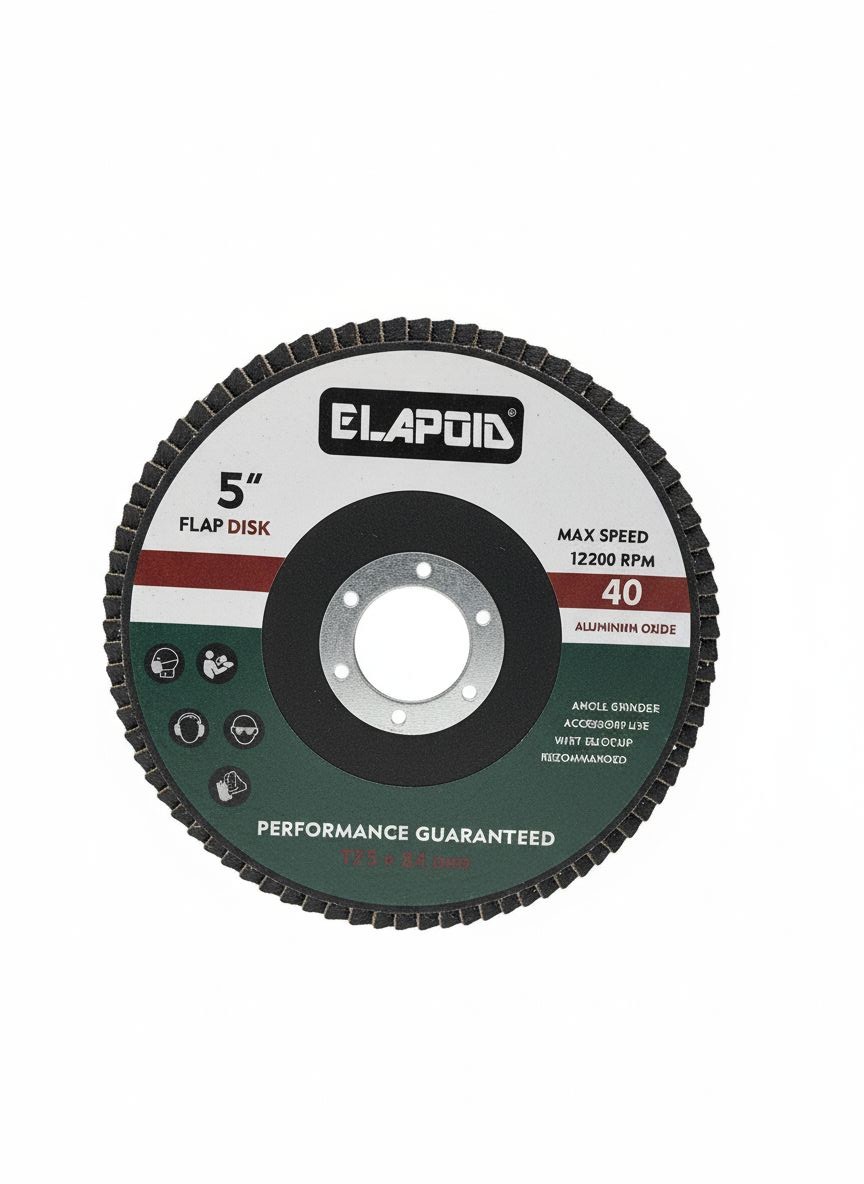 Հղկող ֆլեպ սկավառակ  կապույտ 125*40P  Elapoid