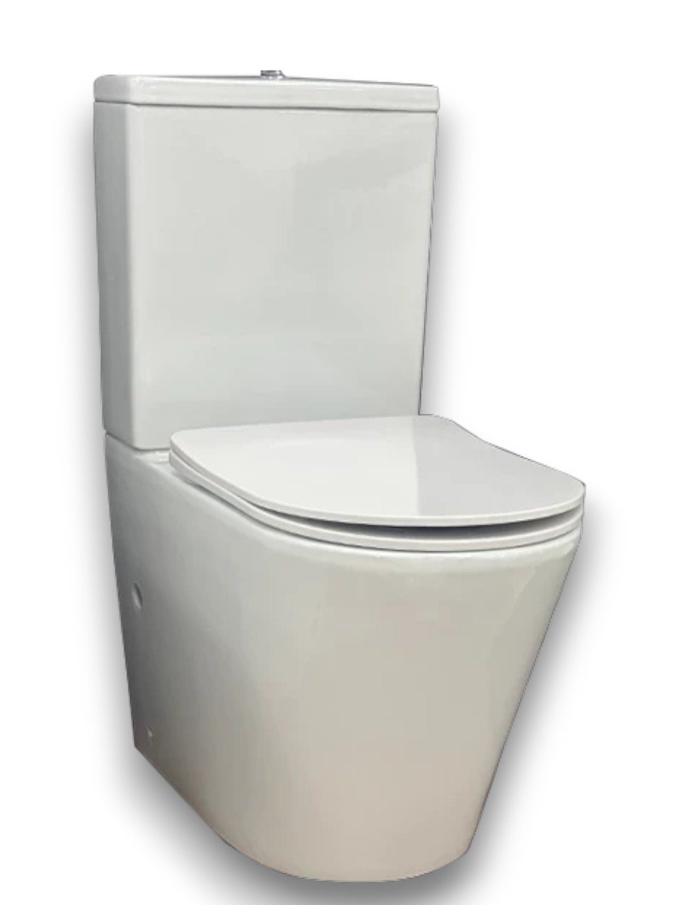 Унитаз блестящий белый 650*340*770 Perla